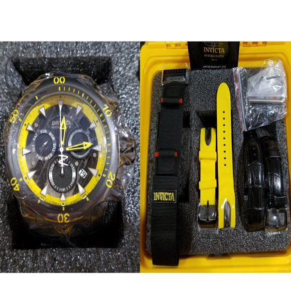 Invicta Reserve Men's Ltd Ed Blk LBL VENOM Swiss Chronograph Diver Watch #32943